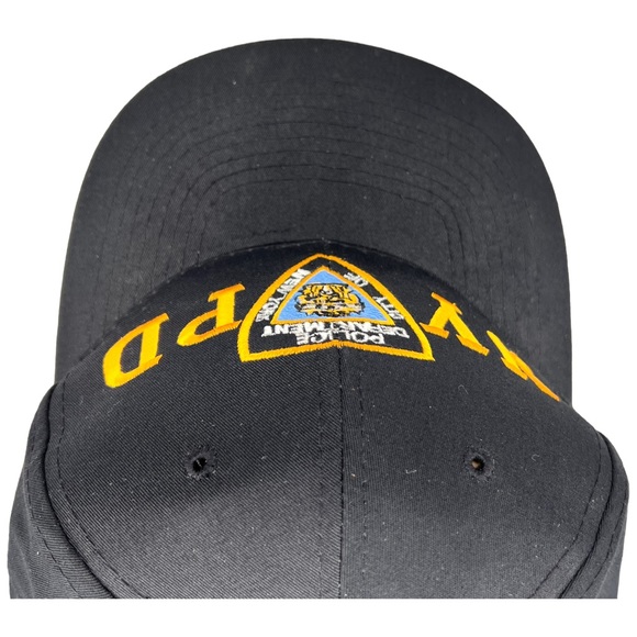 NYPD Vintage 1990s Strapback Black Hat Cap Adjustable - Picture 3 of 10